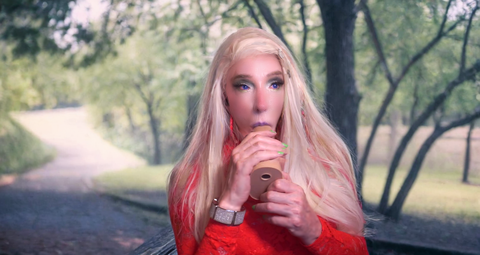 Pic of Beautiful Transgender Girl Modeling Valentine's Day