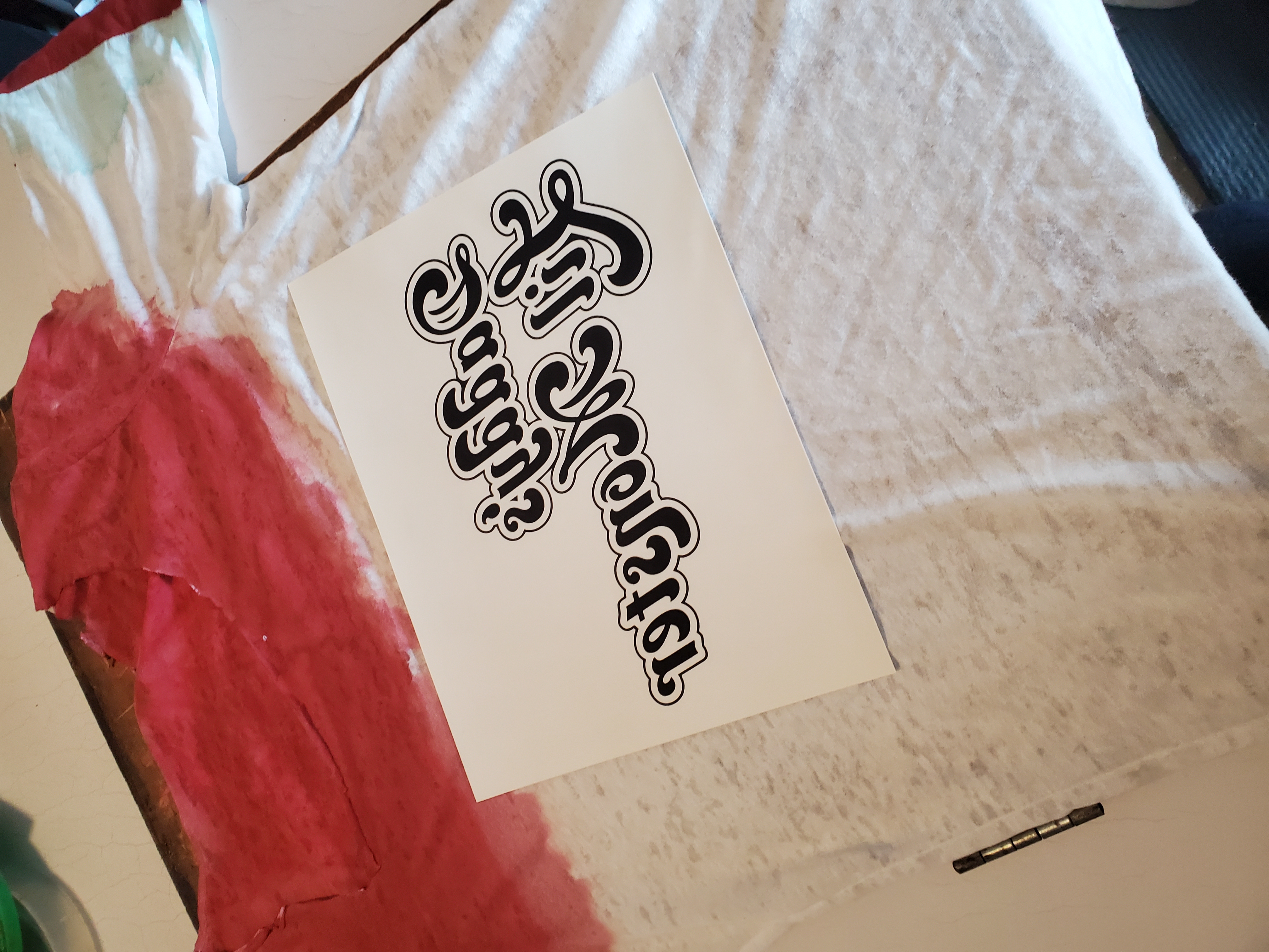 Image print before cutting