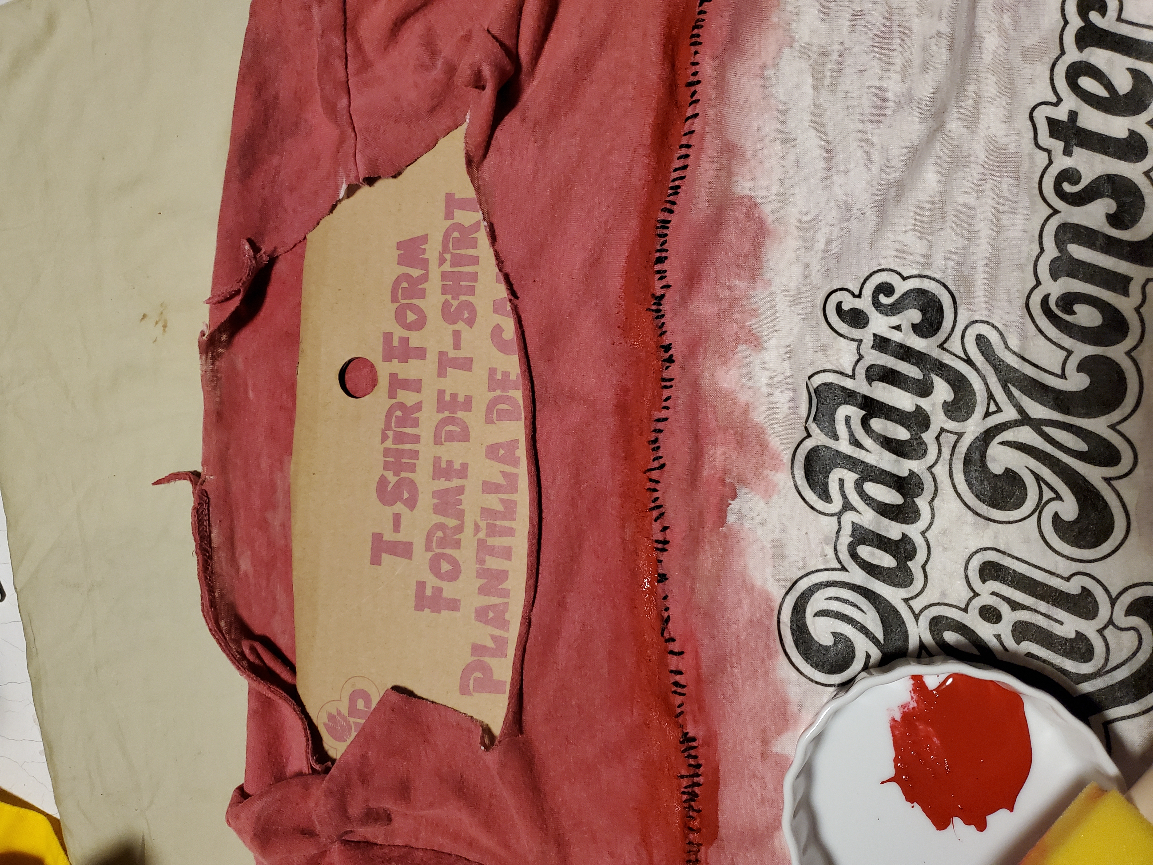 Topstitching and red highlight
