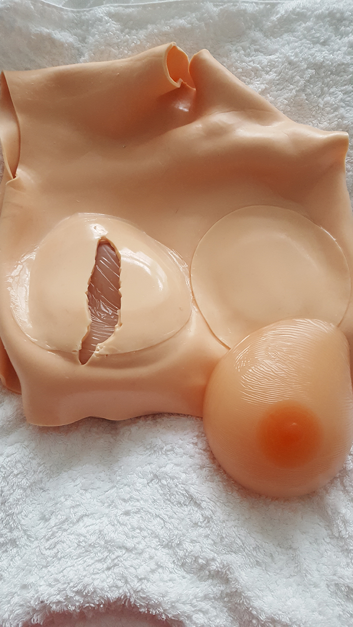 First incision down center