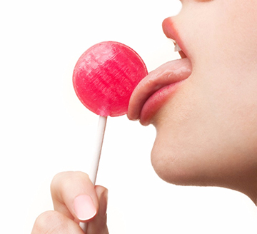 Lollipop licking.